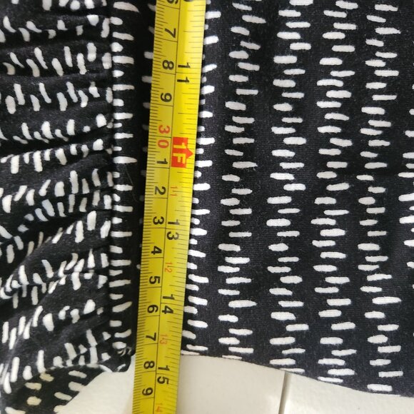 Ann Taylor Loft Sleeveless Black & White Patterned Dress Size M - Picture 13 of 16